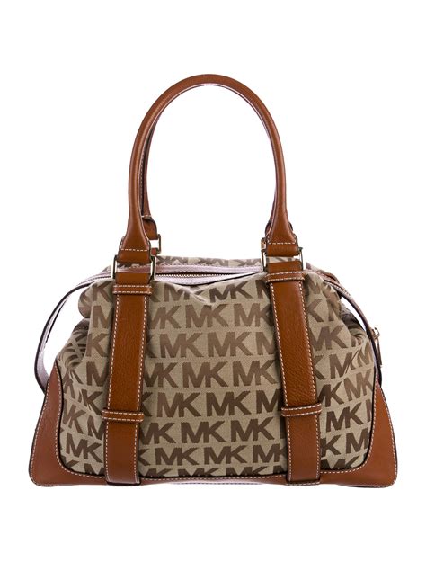 tan michael kors canvas satchel|Women's MICHAEL Michael Kors Tan Bags + FREE SHIPPING.